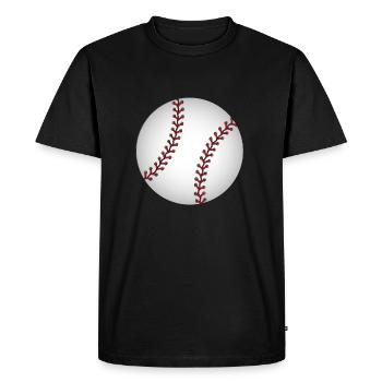 Balle de baseball sport sport amérique - T-shirt Premium bio Homme - noir - Devant - Nico (187cm)