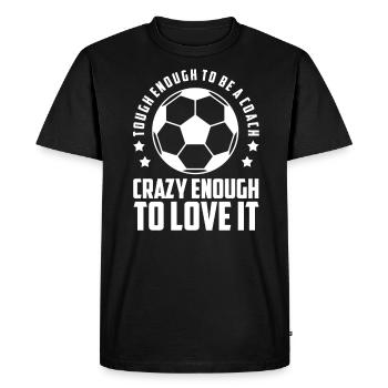 Cadeau d'entraîneur de football I entraîneur de jeunes footballeurs - T-shirt Premium bio Homme - noir - Devant - Nico (187cm)