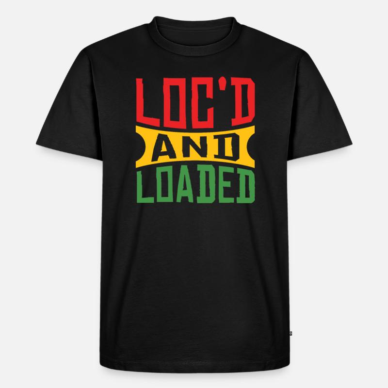 Dreadlocks Rasta Haare Rastafari Geschenk - Männer Premium Bio T-Shirt - Schwarz