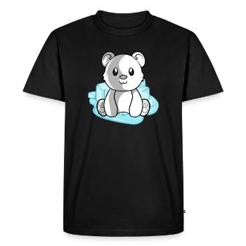 Polar bear polar bear - Men's Premium Organic T-Shirt - black - Front - Nico (187cm)