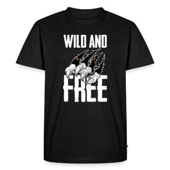 tigre - T-shirt Premium bio Homme - noir - Devant - Nico (187cm)