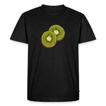 kiwi - Men's Premium Organic T-Shirt - black - Front - Nico (187cm)