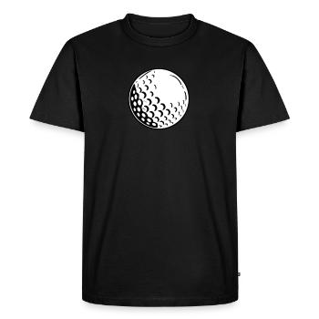 Golf golfer - Men's Premium Organic T-Shirt - black - Front - Nico (187cm)