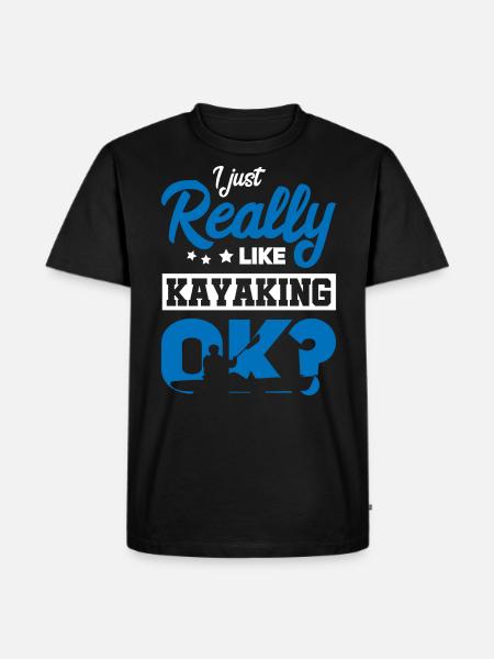 Kayak Kayak Kayaker - Men's Premium Organic T-Shirt - black