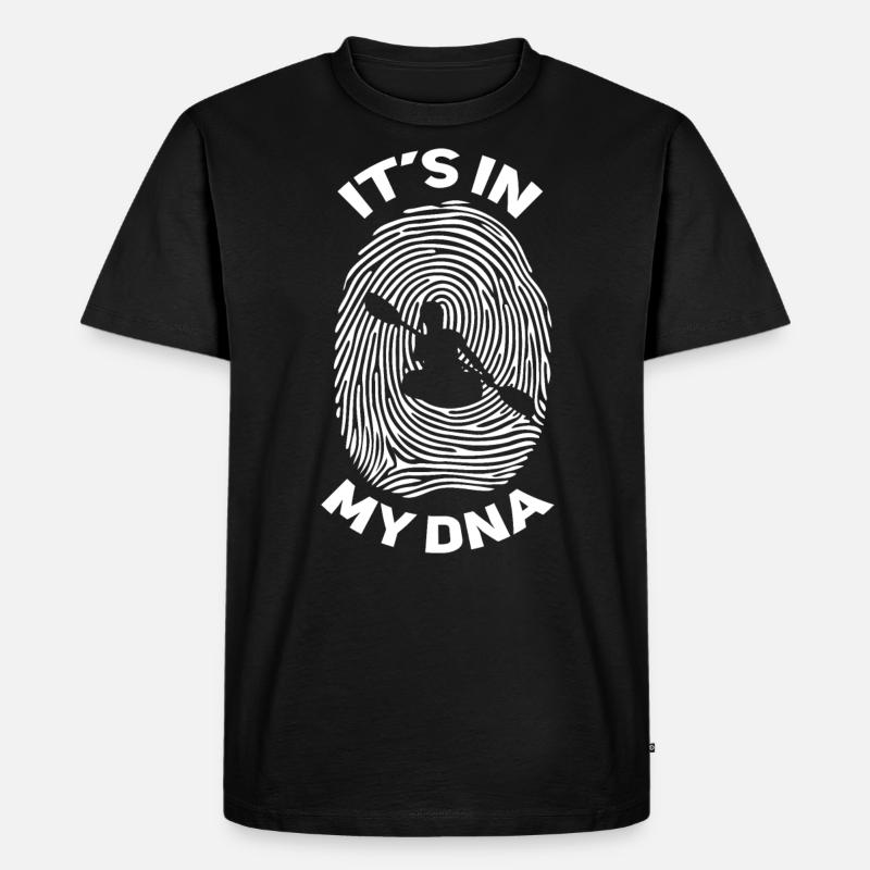 Kajak Kayak Kajaker - Männer Premium Bio T-Shirt - Schwarz