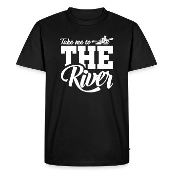 Kayak Kayak Kayaker - Men's Premium Organic T-Shirt - black - Front - Nico (187cm)