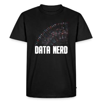Data Science Analyst Data Scientist - T-shirt Premium bio Homme - noir - Devant - Nico (187cm)