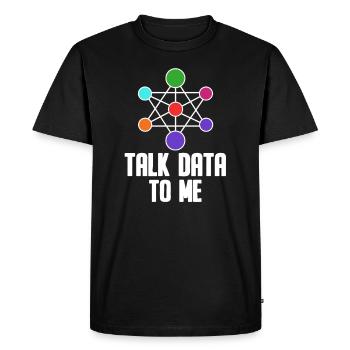 Data Science Analyst Data Scientist - T-shirt Premium bio Homme - noir - Devant - Nico (187cm)