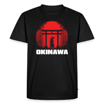 Art japonais Okinawa Japon - T-shirt Premium bio Homme - noir - Devant - Nico (187cm)