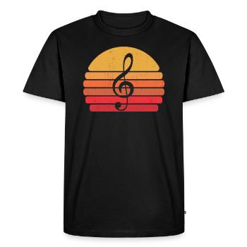 Chorale répétition chorale chanteurs - T-shirt Premium bio Homme - noir - Devant - Nico (187cm)