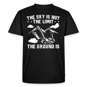 Skydive Hobby | Skydiving parachute gift idea - Men's Premium Organic T-Shirt - black - Front - Nico (187cm)