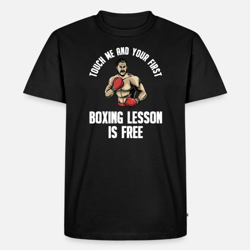 Boxen Boxkampf Boxer - Männer Premium Bio T-Shirt - Schwarz