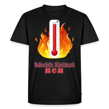 Fête des Mères Fête des Mères - T-shirt Premium bio Homme - noir - Devant - Nico (187cm)