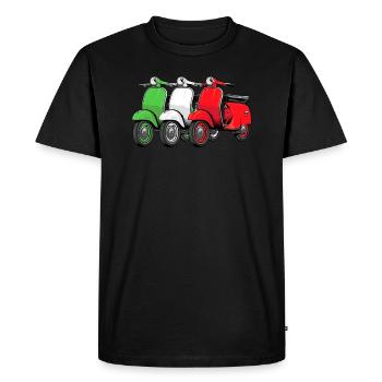 Motorroller Mofa Moped Roller - Männer Premium Bio T-Shirt - Schwarz - Vorne - Nico (187cm)