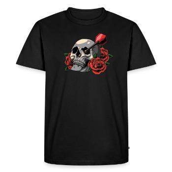 Dart Darter Dart sport - Men's Premium Organic T-Shirt - black - Front - Nico (187cm)