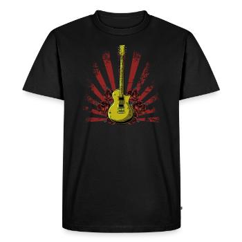 Guitare électrique guitare - T-shirt Premium bio Homme - noir - Devant - Nico (187cm)