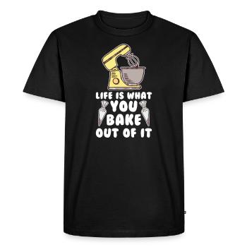 Boulangerie pâtisserie pâtissier - T-shirt Premium bio Homme - noir - Devant - Nico (187cm)