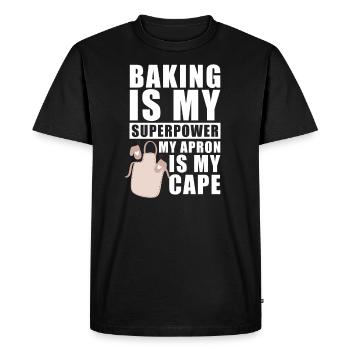 Boulangerie pâtisserie pâtissier - T-shirt Premium bio Homme - noir - Devant - Nico (187cm)