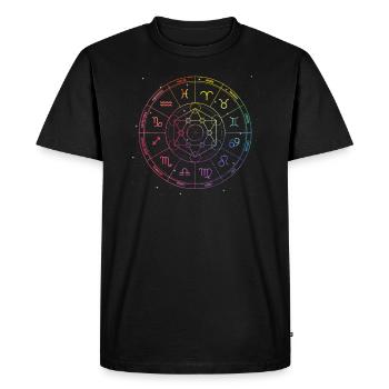 Astrology zodiac sign zodiac astrologer - Men's Premium Organic T-Shirt - black - Front - Nico (187cm)