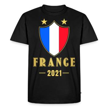 France France Football - T-shirt Premium bio Homme - noir - Devant - Nico (187cm)
