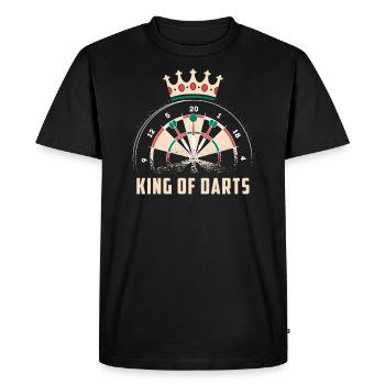 Fléchettes Fléchettes Dartsport - T-shirt Premium bio Homme - noir - Devant - Nico (187cm)