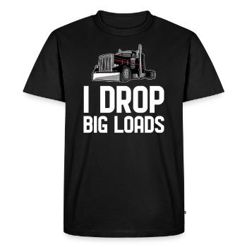 Truck Driver Truck Driver Truck Driver Trucker - Men's Premium Organic T-Shirt - black - Front - Nico (187cm)