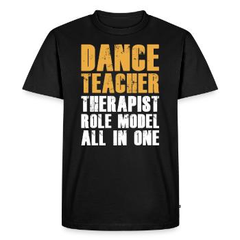 Danse Danse Danse - T-shirt Premium bio Homme - noir - Devant - Nico (187cm)