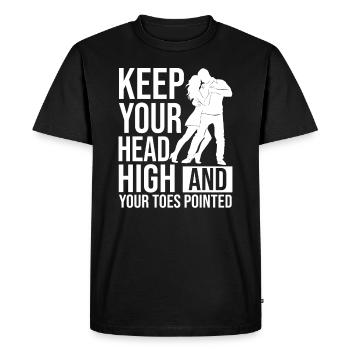 Danse Danse Danse - T-shirt Premium bio Homme - noir - Devant - Nico (187cm)