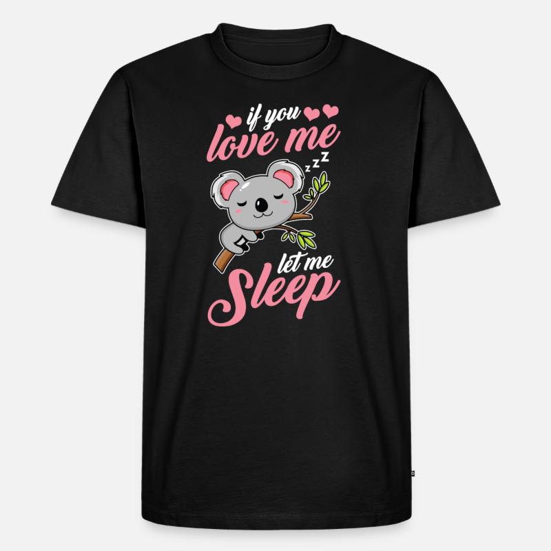 Koala Koalabär - Männer Premium Bio T-Shirt - Schwarz