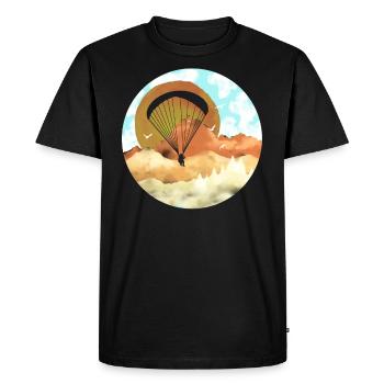 Parapente parapente - T-shirt Premium bio Homme - noir - Devant - Nico (187cm)