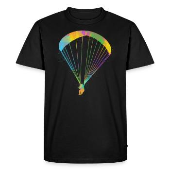 Parapente parapente - T-shirt Premium bio Homme - noir - Devant - Nico (187cm)