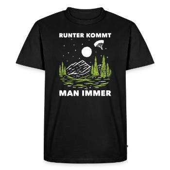 Parapente parapente - T-shirt Premium bio Homme - noir - Devant - Nico (187cm)