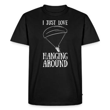 Parapente parapente - T-shirt Premium bio Homme - noir - Devant - Nico (187cm)