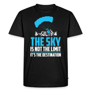 Parapente parapente - T-shirt Premium bio Homme - noir - Devant - Nico (187cm)