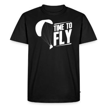 Parapente parapente - T-shirt Premium bio Homme - noir - Devant - Nico (187cm)