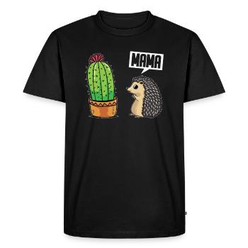 Hérisson - T-shirt Premium bio Homme - noir - Devant - Nico (187cm)