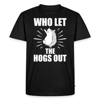 Hérisson - T-shirt Premium bio Homme - noir - Devant - Nico (187cm)