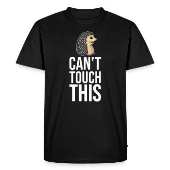 Hérisson - T-shirt Premium bio Homme - noir - Devant - Nico (187cm)
