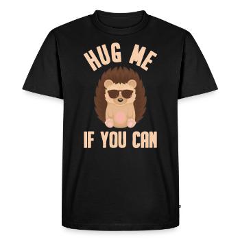 Hérisson - T-shirt Premium bio Homme - noir - Devant - Nico (187cm)