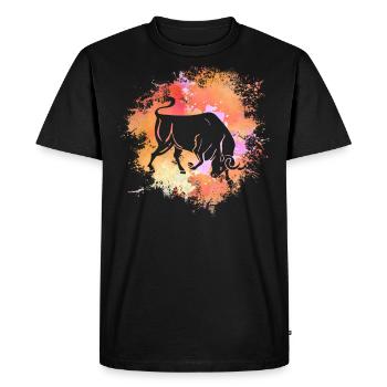 Bélier Signe astrologique Horoscope Astrologie - T-shirt Premium bio Homme - noir - Devant - Nico (187cm)
