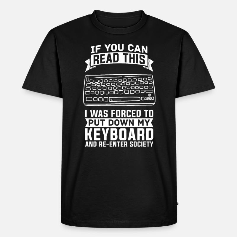 Programmer Coder Software Developer - Men's Premium Organic T-Shirt - black