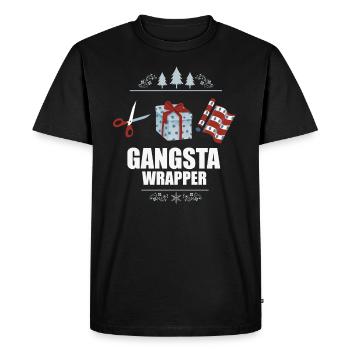 Noël Réveillon de Noël Joyeux Noël - T-shirt Premium bio Homme - noir - Devant - Nico (187cm)