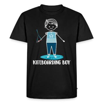 Kitesurfing Kiteboarding Kite Kite Kiten - Men's Premium Organic T-Shirt - black - Front - Nico (187cm)