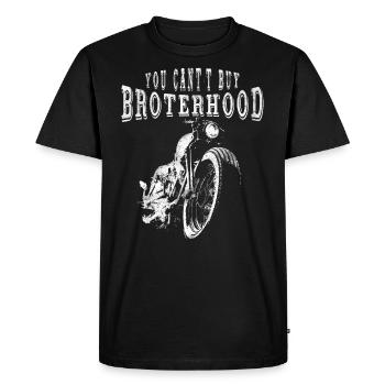 motard cool, chopper, motos, chemise de moto - T-shirt Premium bio Homme - noir - Devant - Nico (187cm)