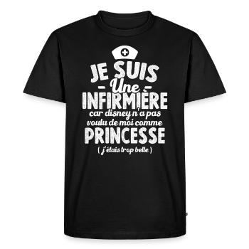 Je Suis Une Infirmière Humour Cadeau Infirmière - T-shirt Premium bio Homme - noir - Devant - Nico (187cm)