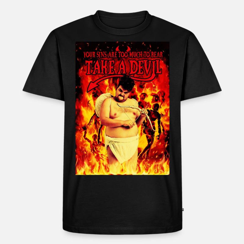 Take a devil - T-shirt Premium bio Homme - noir