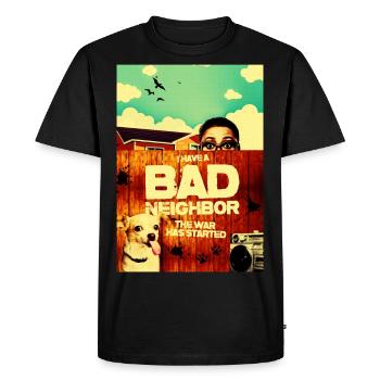 Méchant voisin - T-shirt Premium bio Homme - noir - Devant - Nico (187cm)