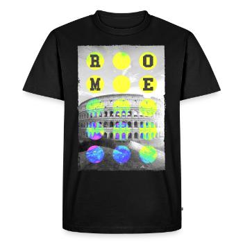 Rome Rome Italie Ville Skyline Accueil Amour Vacances - T-shirt Premium bio Homme - noir - Devant - Nico (187cm)