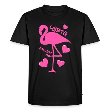 FASCISTE LGBTQ - T-shirt Premium bio Homme - noir - Devant - Nico (187cm)