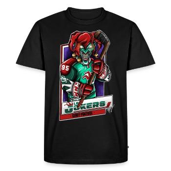 Les Jokers -Cergy Pontoise- - T-shirt Premium bio Homme - noir - Devant - Nico (187cm)